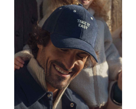 Casquette velours Take it easy CHAMAYE