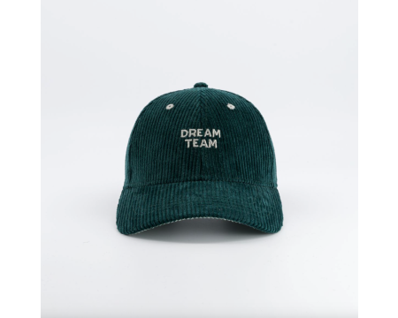 Casquette velours vert Dream Team CHAMAYE