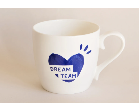 Mug Coeur Dream team émoi émoi - bleu