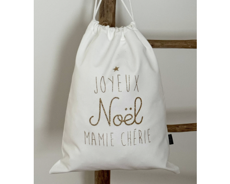 Baluchon de Noël "Joyeux Noël MAMIE CHERIE"