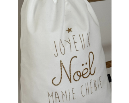 Baluchon de Noël "Joyeux Noël MAMIE CHERIE"