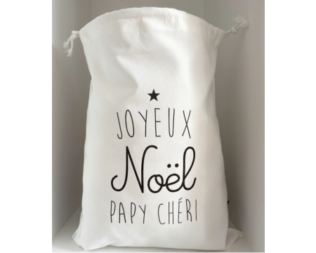 Baluchon de Noël "Joyeux Noël PAPY CHERI"