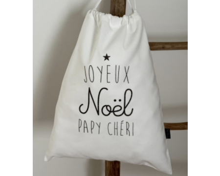 Baluchon de Noël "Joyeux Noël PAPY CHERI"