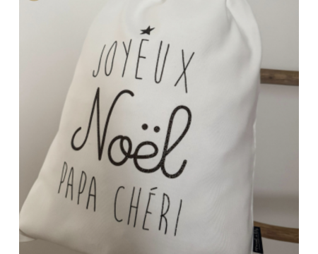 Baluchon de Noël "Joyeux Noël PAPA CHERI"