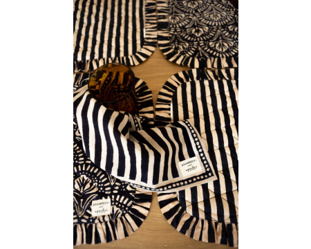 Serviette de table Biriani Rayures Orage