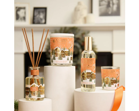 Coffret Parfum d'intérieur 50ml & Bougie 75ml Cannelle Orange