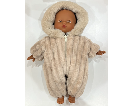 Combinaison Pilote beige pour poupées Babies MINIKANE