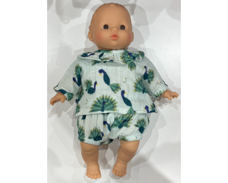 Ensemble Paon pour poupées Babies MINIKANE