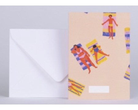 carte double à message "Capri" + enveloppe