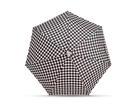 Mini parapluie ANATOLE PARIS carreaux vichy noir/rose