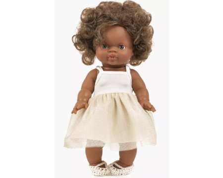 Tutu Rosella milk doré et ses chaussons de danse à lacets 