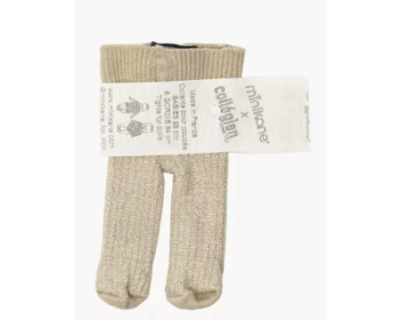 Collant rose sorbet lurex Minikane x Collégien 