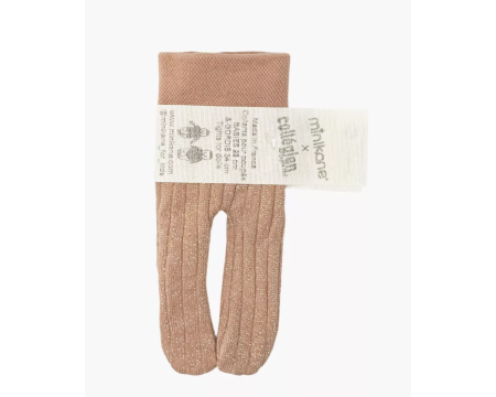 Collant bois de rose lurex Minikane x Collégien 
