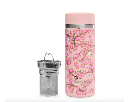 Théière isotherme Flowers Pastel rose 400 ml