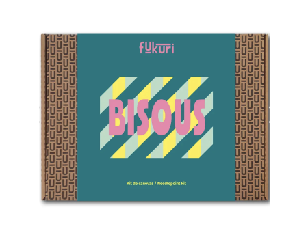 Kit Canevas complet FUKURI 18x23 cm - Bisous