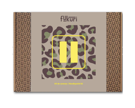 Kit Canevas complet FUKURI 25x25 cm - Pause Léopard