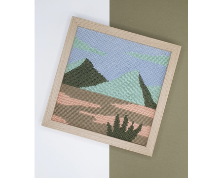 Kit Canevas complet FUKURI 25x25 cm - Désert