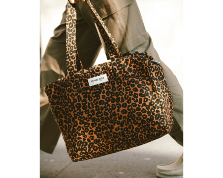 Célestins le sac 24h en coton recyclé - Léopard