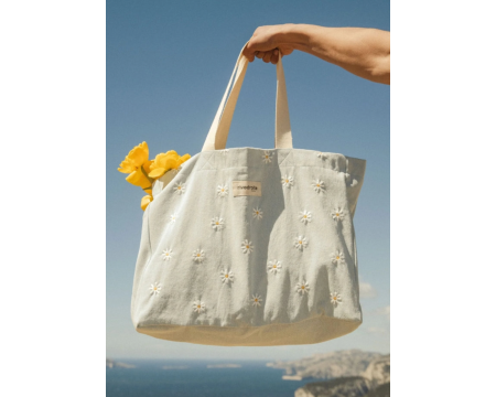 AMELOT Le sac cabas - Marguerite beige