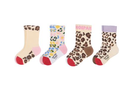 Pack de 4 paires de chaussettes Léopard