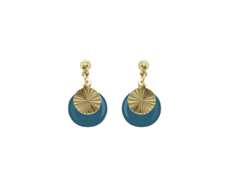 Boucles d'oreilles MALO - couleur bleu