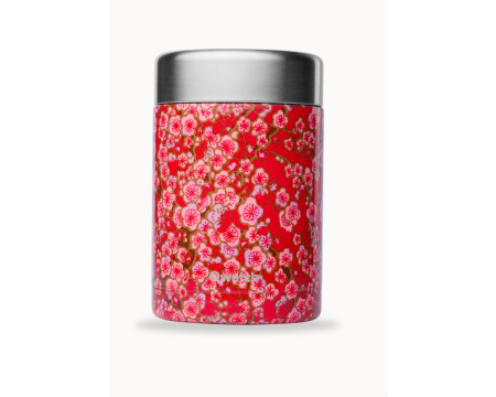 Boîte de repas isotherme 650 ml - Flowers Rouge