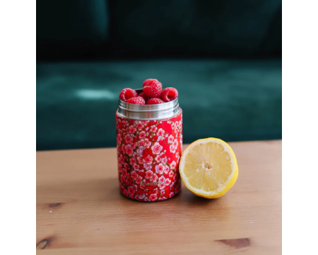 Boîte de repas isotherme 650 ml - Flowers Rouge