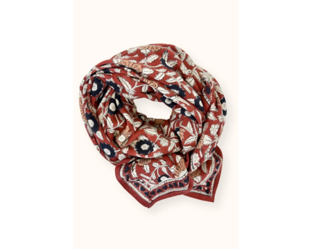 Big foulard Latika Coeur Fire