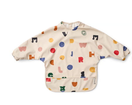Bavoir intégral imperméable MERLE LIEWOOD - Alphabet (sandy)