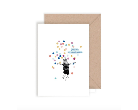 Carte double JOYEUX ANNIVERSAIRE - MY LOVELY THING