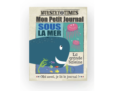 Petit journal en tissu Crinkly pour bébé - Sous la mer