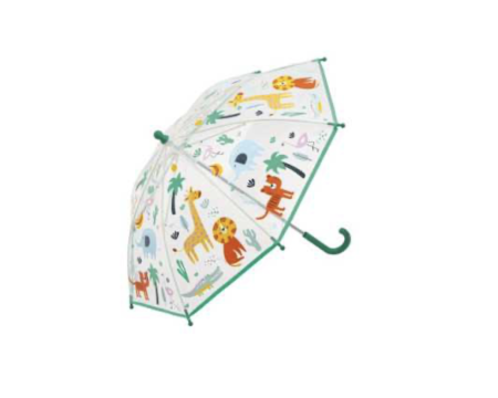 Parapluie enfant Transparent et magique - Jungle - Little L