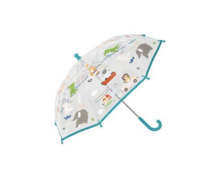 Parapluie enfant Transparent et magique - Animaux & Transports - Little L
