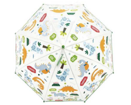 Parapluie enfant Transparent et magique - Dinosaures - Little L