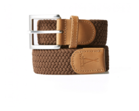 Ceinture tressée châtaigne - taille 1 - VERTICAL