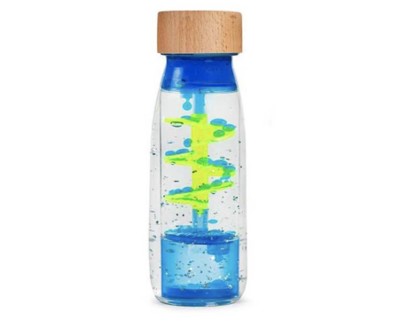 Bouteille sensorielle Move Petit Boum - Spirale Bleue