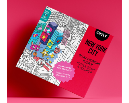 Poster géant à colorier - NEW YORK CITY - OMY