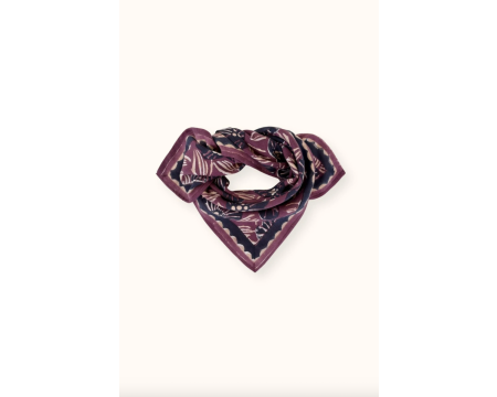 Small foulard Manika Amaryllis Cassis APACHES