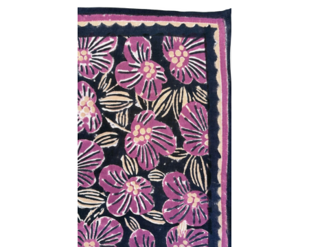 Small foulard Manika Amaryllis Navy Cherry APACHES