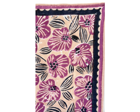 Small foulard Manika Amaryllis Macadamia Cherry APACHES