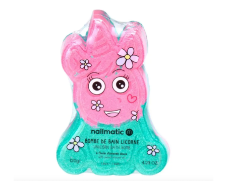 Bombe De Bain Licorne Rose & Verte NAILMATIC