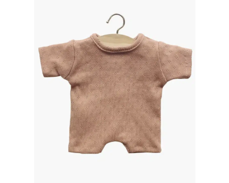 Body Shorty en coton pointillé pétale - poupée Babies Minikane