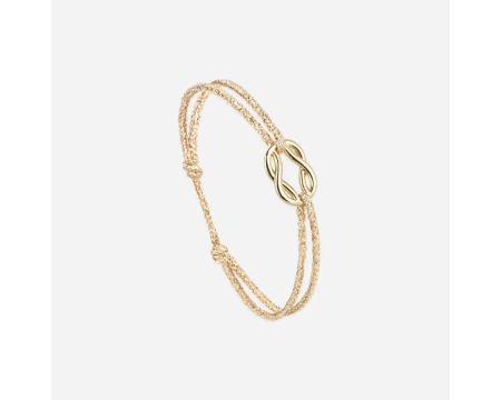 Bracelet noeud 16 mm plaqué or Penon LE VENT A LA FRANCAISE