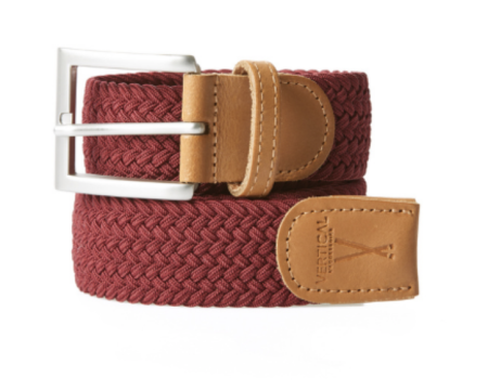 Ceinture tressée bordeaux - taille 1 - VERTICAL