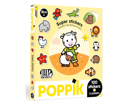 Poster en Stickers - POPPIK - LES ANIMAUX