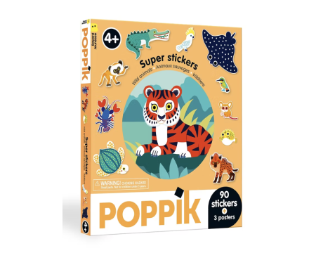 Poster en Stickers - POPPIK - ANIMAUX SAUVAGES
