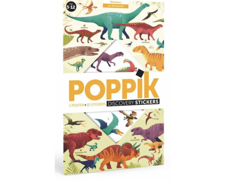 Poster en Stickers - POPPIK - DINOSAURES