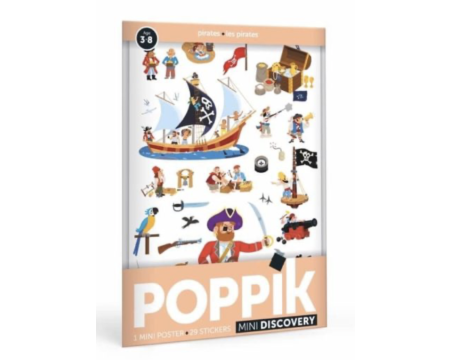 Poster mini-discovery en stickers - POPPIK - Pirate