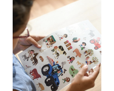 Poster mini-discovery en stickers - POPPIK - La Ferme