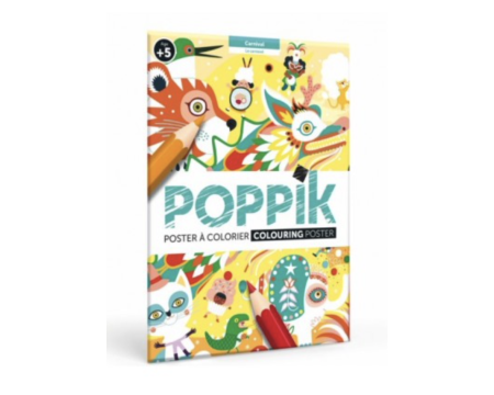 Poster à colorier - POPPIK - CARNAVAL